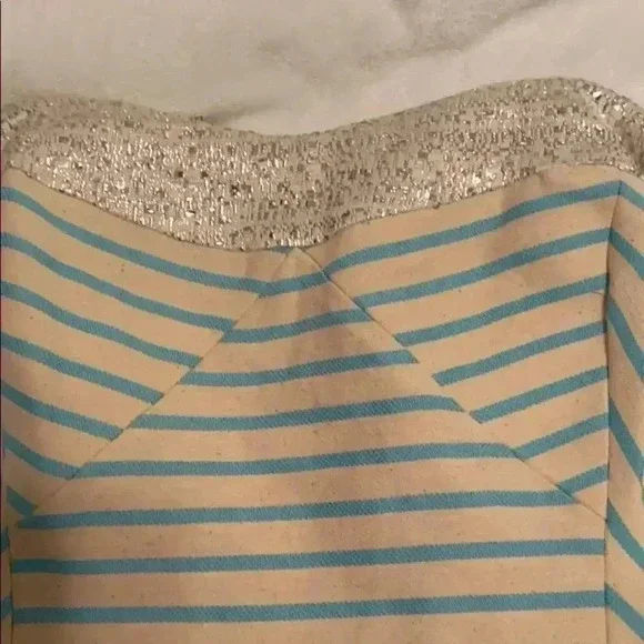 Bayview Stripe Metallic Blue Pulitzer dress Lilly Pulitzer 4 NWT - Picture 3 of 12